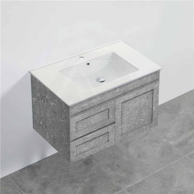 600-1500Mm Boston Plywood Wall Hung Bathroom Floating Vanity With Left / Right Drawers Concrete