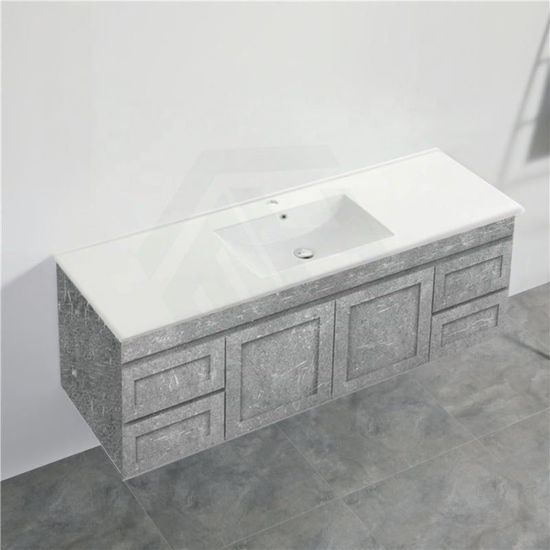 600-1500Mm Boston Plywood Wall Hung Bathroom Floating Vanity With Left / Right Drawers Concrete