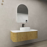 750-1500Mm Ceto Bronte Prime Oak Wall Hung Bathroom Vanity Push-To-Open Vanities