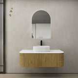 750-1500Mm Ceto Bronte Prime Oak Wall Hung Bathroom Vanity Push-To-Open Vanities