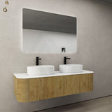 750-1500Mm Ceto Bronte Prime Oak Wall Hung Bathroom Vanity Push-To-Open Vanities