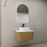 750-1500Mm Ceto Bronte Prime Oak Wall Hung Bathroom Vanity Push-To-Open Vanities