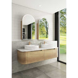 750 - 1800Mm Carita Wall Hung Vanity Natural Timber Grains Cabinet Only & Stone Top Available For