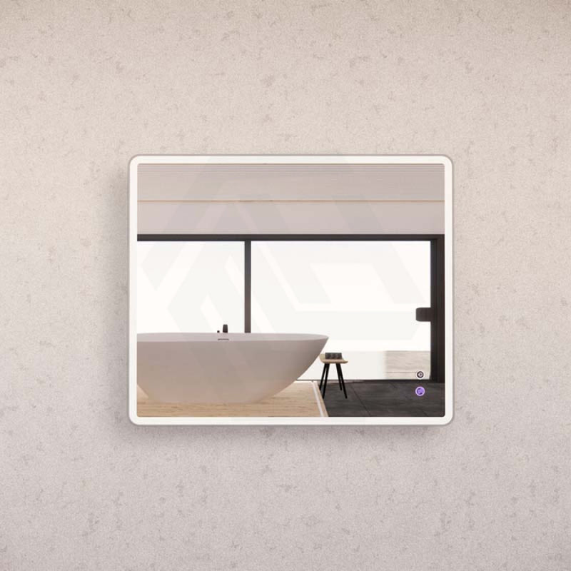 750/800/900/1200Mm Rectangle Brushed Nickel Framed Led Mirror Touch Sensor Horizontal/Vertical