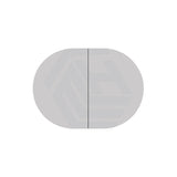 750/900/1200/1500Mm Rosy Oval Wall Hung Plywood Shaving Cabinet Semi Matt Black Pencil Edge Mirror