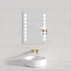 750/900Mm S1 Three Color Lights Frontlit Rectangle Square Led Mirror With Defogging Function Easy