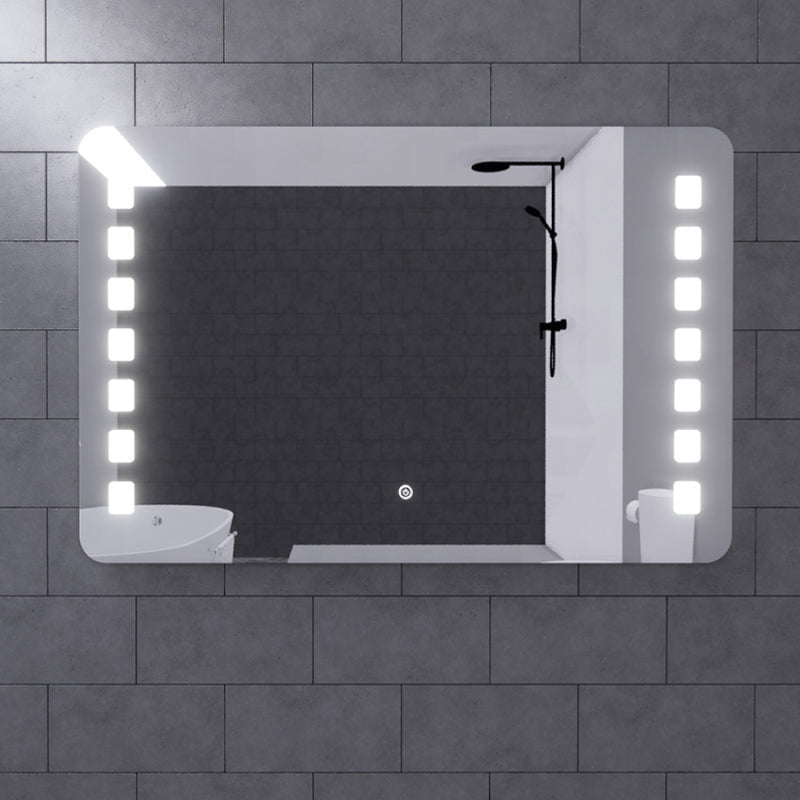 500/750/900/1200/1500Mm S1 Three Color Lights Frontlit Rectangle Square Led Mirror With Defogging
