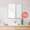 450/600/750/900/1200/1500Mm Bathroom Mirror Bevel Edge Rectangle Square Wall Mounted Vertical Or