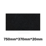 20Mm/40Mm Thick Gloss Ink Black Stone Top For Above Counter Basins 450-1800Mm Vanity Tops