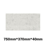 20Mm/40Mm Thick Gloss White Canvas Stone Top For Above Counter Basins 450-1800Mm 750Mm X 370Mm /