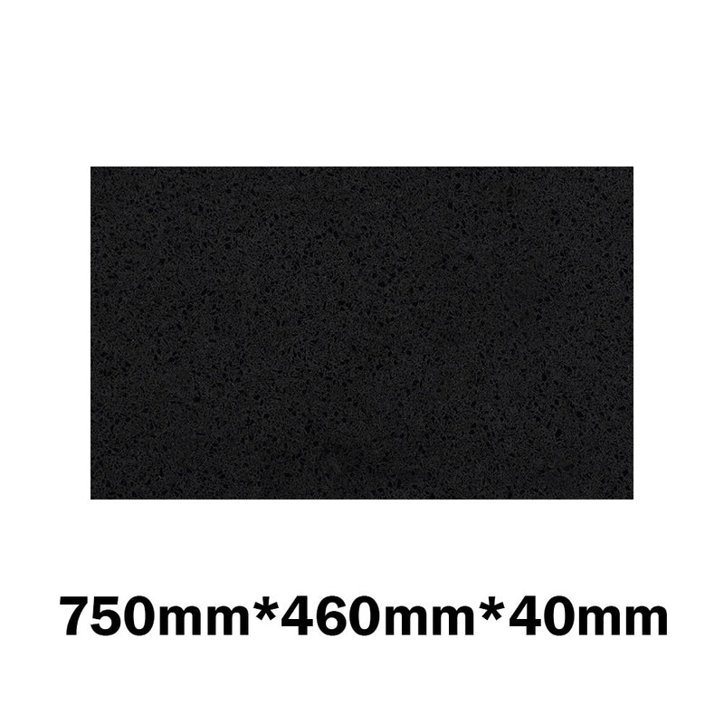 20Mm/40Mm Thick Gloss Ink Black Stone Top For Above Counter Basins 450-1800Mm Vanity Tops