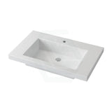 750X465X135Mm Poly Top For Bathroom Vanity Single Bowl 1 Or 3 Tap Holes Available No Overflow Tops