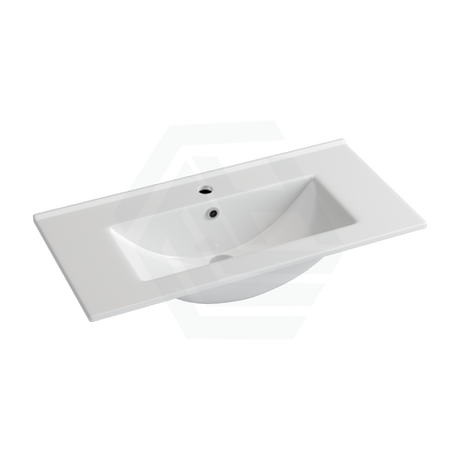 760X370X170Mm Ceramic Top For Bathroom Vanity Single Bowl 1 Tap Hole Overflow Hole Narrow Tops