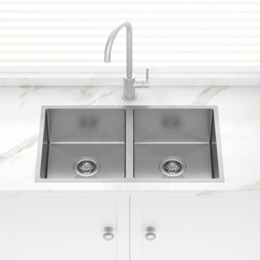 Stainless Steel Kitchen Sink Double Bowls 770mm