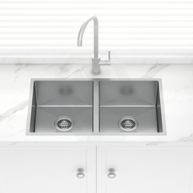 Stainless Steel Kitchen Sink Double Bowls 770mm