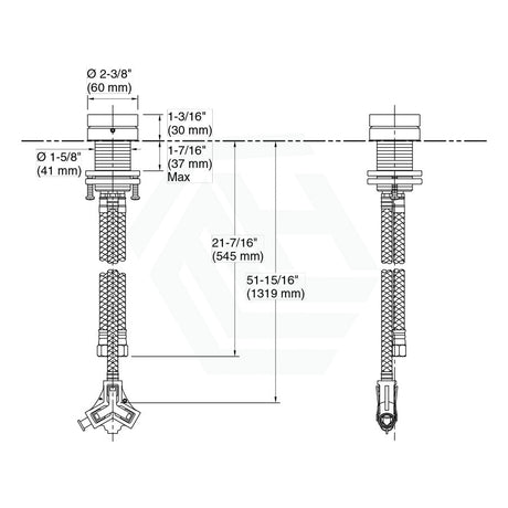 Kohler Components™ Bathroom Sink Tap Sets With Tube Design Bath/Basin