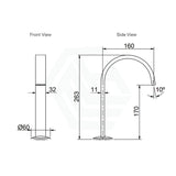 N#3(Nickel) Kohler Components Brushed Nickel Hob Mount Ribbon Basin Spout With Top Assembly