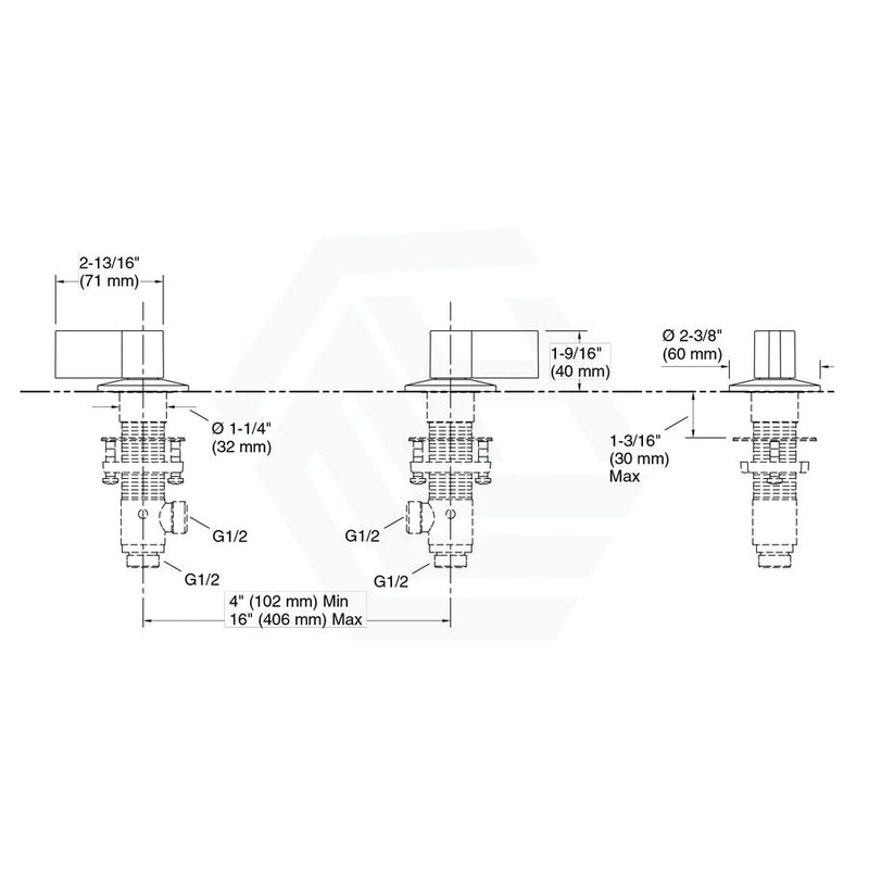 Kohler Components™ Bathroom Sink Tap Sets With Tube Design Bath/Basin