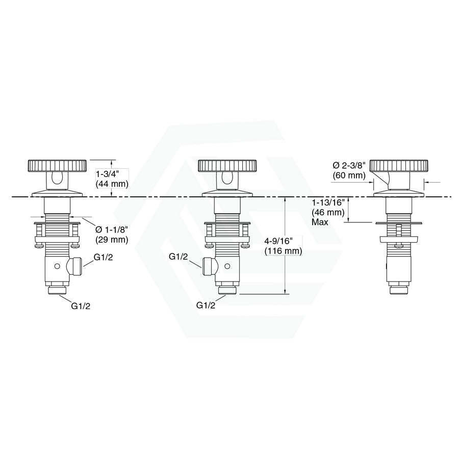 Kohler Components™ Bathroom Sink Tap Sets With Tube Design Bath/Basin