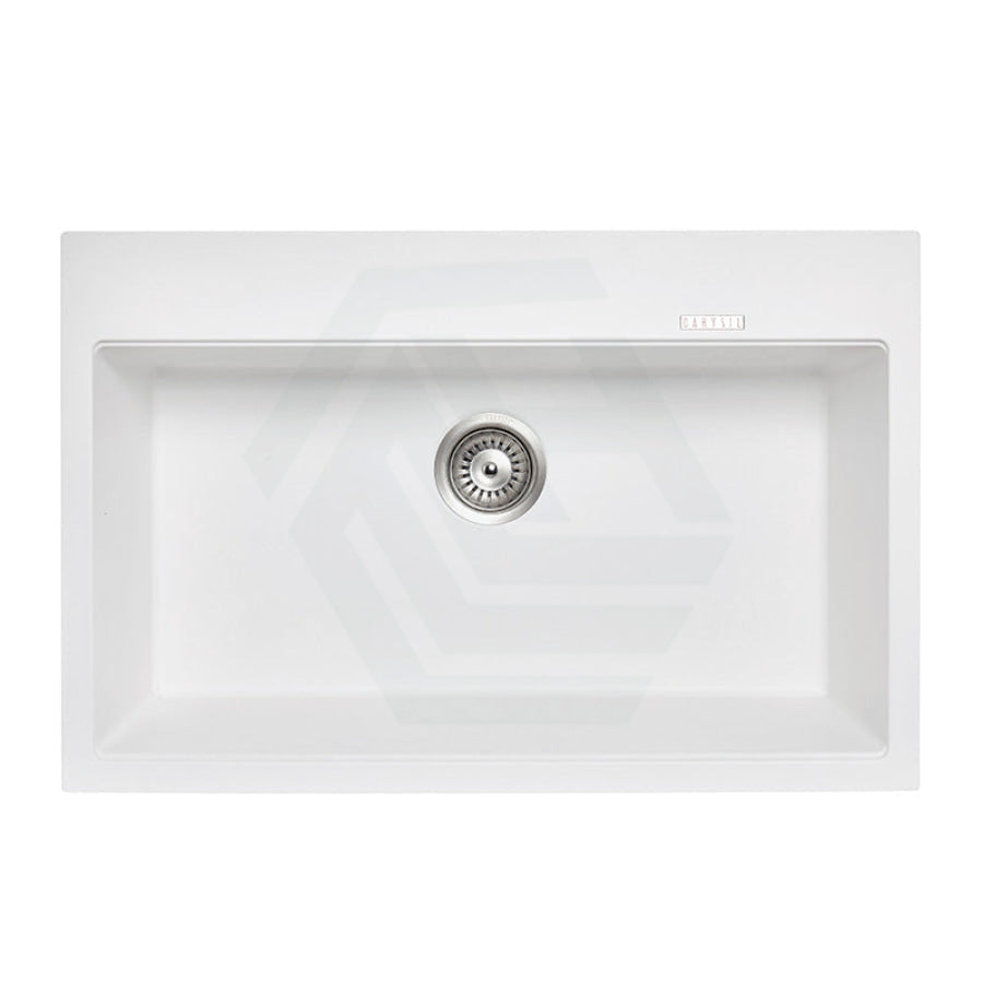 780X510X220Mm Carysil White Single Bowl Granite Stone Kitchen Laundry Sink Top/under Mount Products