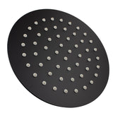 Twin Shower Station Top Water Inlet Round Matt Black