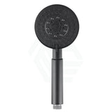 8 Inch 200Mm Round Black Twin Shower Station With 5 Functions Handheld Universal Water Inlet Showers