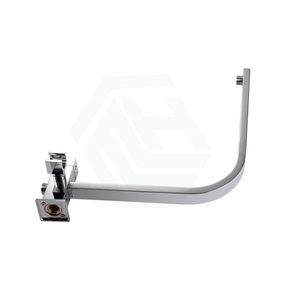 Twin Shower Station Top Water Inlet Square Chrome