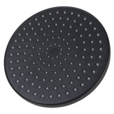 8 Inch Right Angle Round Black Twin Shower Station Top Inlet With 5 Functions Handheld Showers