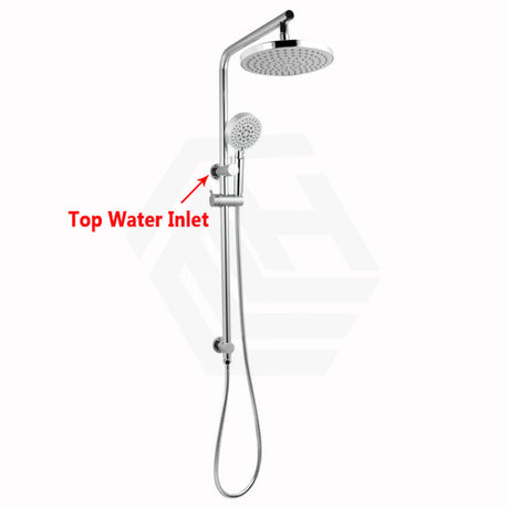 Twin Shower Set Top Inlet Round Chrome