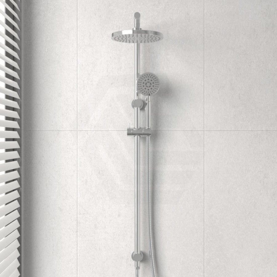 Twin Shower Set Top Inlet Round Chrome