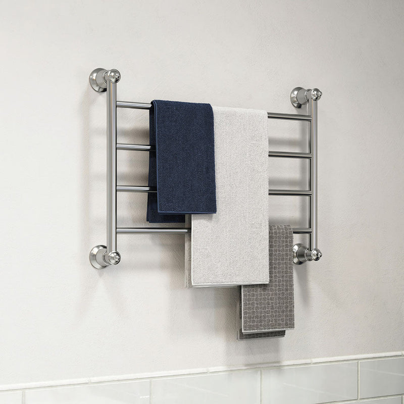 Fienza Lillian Heated Towel Rail 600Mm 4/6/9 Bars Chrome Rails