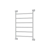 Fienza Lillian Heated Towel Rail 600Mm 4/6/9 Bars Chrome 6 Rails