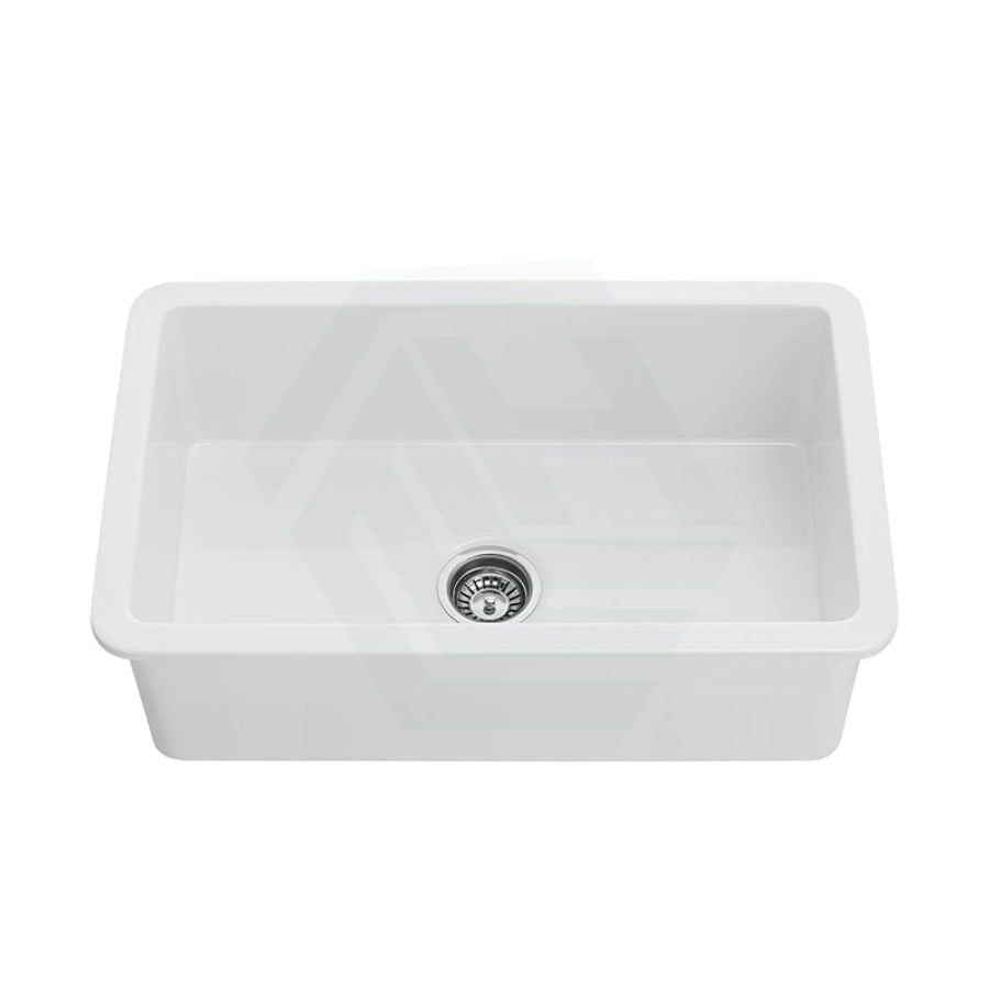 810X480X254Mm Gloss White Camden Fireclay Kitchen Sink Single Bowl Top/Under Mount Double Bowls