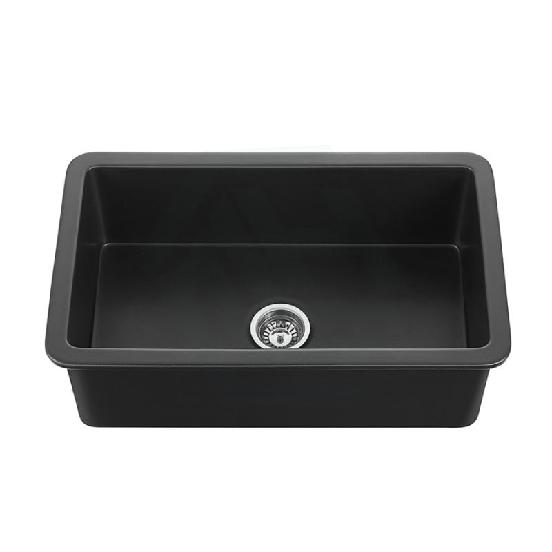 810X480X254Mm Matt Black Camden Fireclay Kitchen Sink Single Bowl Top/Under Mount Sinks