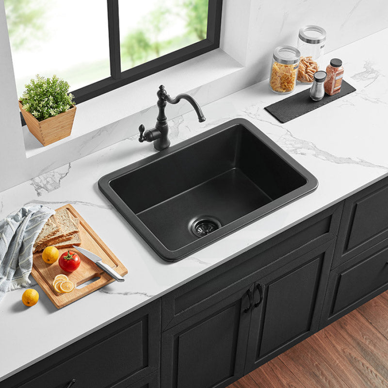 810X480X254Mm Matt Black Camden Fireclay Kitchen Sink Single Bowl Top/Under Mount Sinks