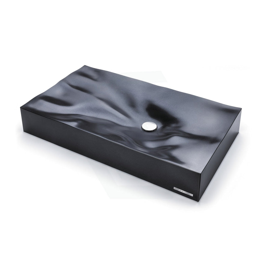 815X465X130Mm Dune Above Counter Basin Gloss Black Wash Sani-Quartz Composite High-End Basins