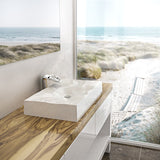 815X465X130Mm Dune Above Counter Basin White Or Black Gloss Wash Sani-Quartz Composite High-End