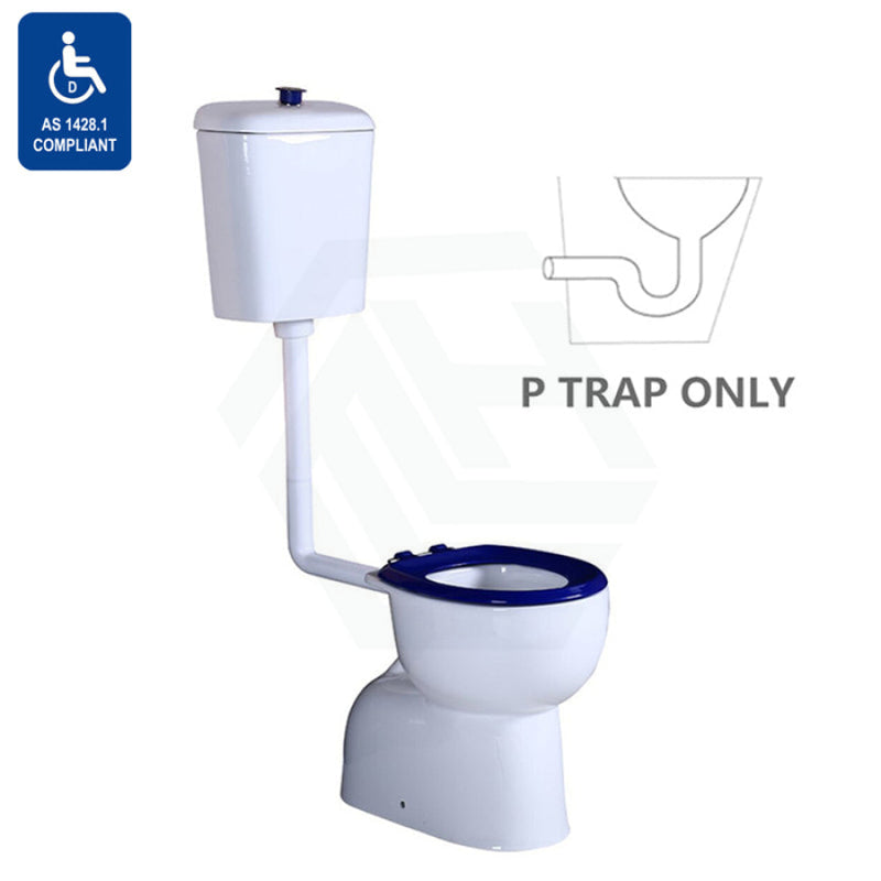 820X350X1180Mm Disabled Special Care Toilet Suite White Ceramic Box Rim Bottom Inlet P Trap