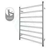 Electric Heated Towel Rail Round 8 Bars Chrome