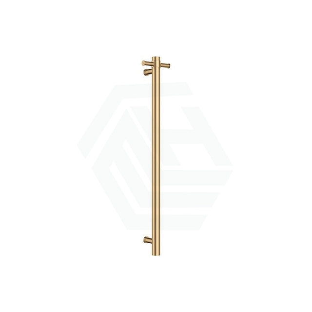 G#2(Gold) Fienza 900Mm Isabella Vertical Heated Towel Rail Urban Brass Rails