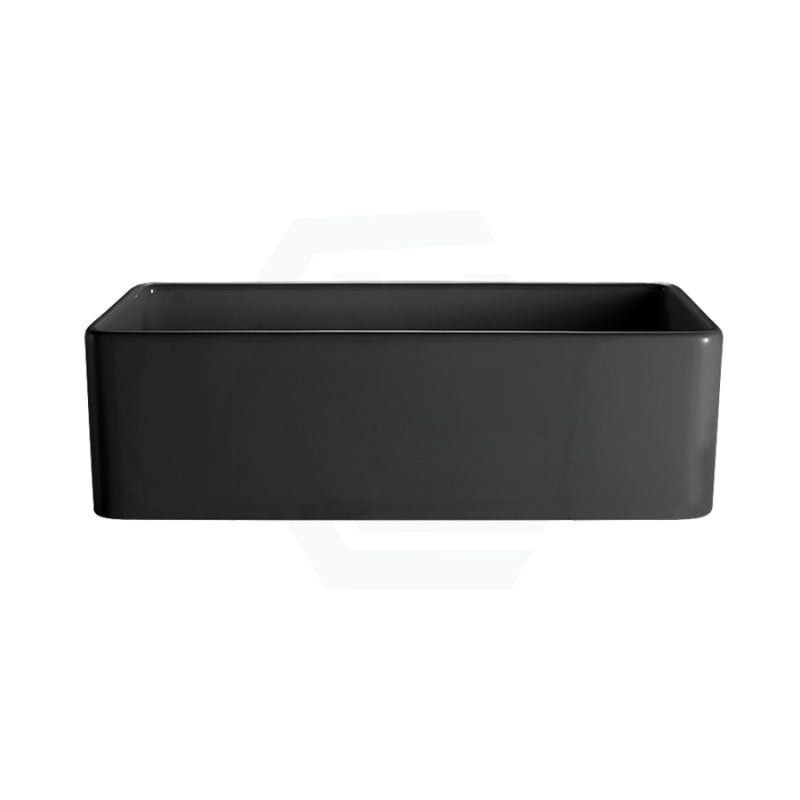 828X450X255Mm Matt Black Greenwich Fireclay Farmhouse Sink Single Bowl Kitchen Laundry Butler Sinks