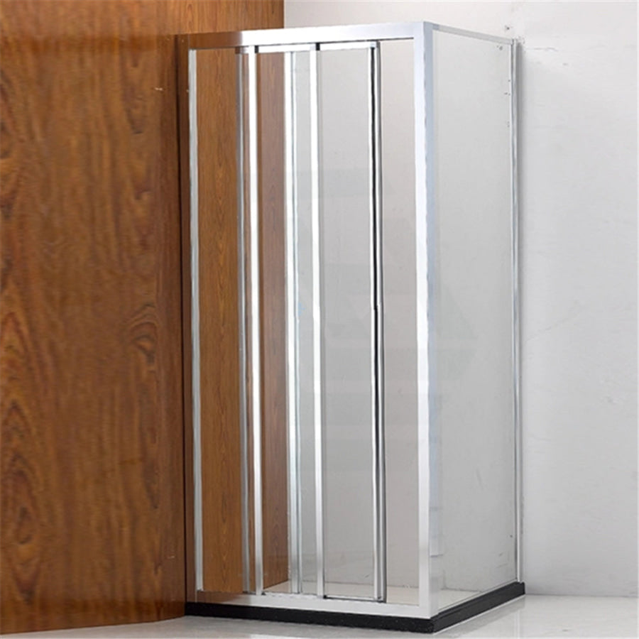 880-1030Mm L Shape 3 Panels Sliding Door Shower Screen Chrome Framed 6Mm Tempered Glass