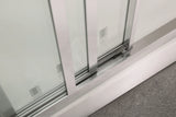 880-1030Mm L Shape 3 Panels Sliding Door Shower Screen Chrome Framed 6Mm Tempered Glass