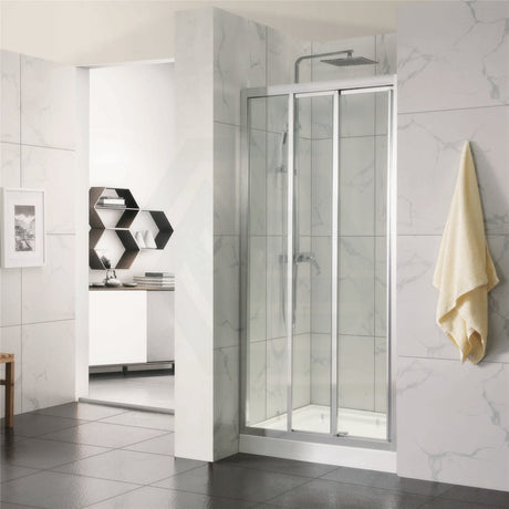 880-1030Mm Wall To Sliding Shower Screen Chrome Framed 3 Panels Doors 6Mm Glass