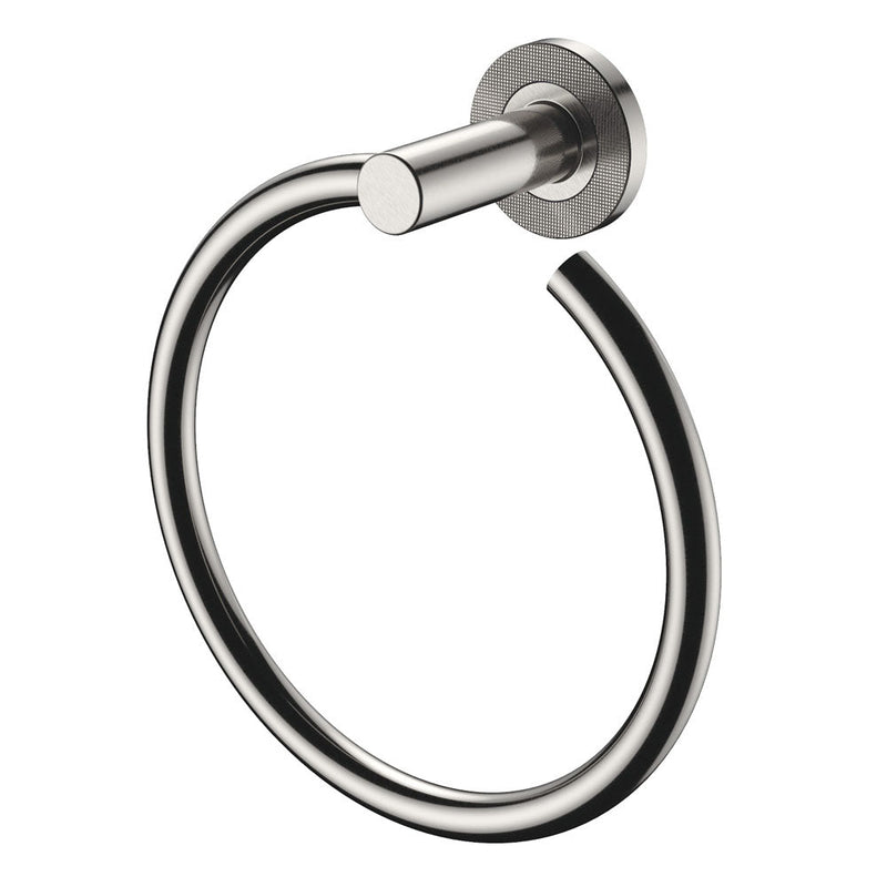 Fienza Axle Hand Towel Ring, Brushed Nickel