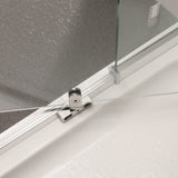 850-980X900X1900Mm Semi-Frameless Shower Screen Pivot Door L Shape Chrome Fittings 6Mm Glass