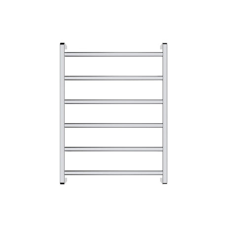 Fienza Koko/Tono Heated Towel Rail 600mm, 4/6/9 Square Bars, Chrome