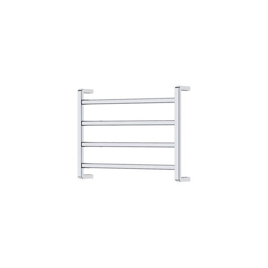 Fienza Koko Heated Towel Rail 600Mm 4/6/9 Square Bars Chrome Rails