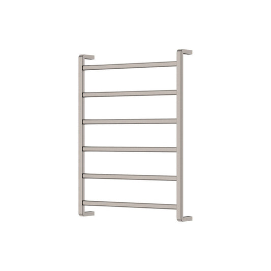 N#1(Nickel) 600 X 800Mm Fienza Koko Heated Towel Rail 6 Square Bars Rails