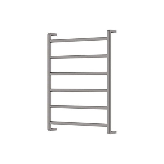 M#1(Gunmetal Grey) 600 X 800Mm Fienza Koko Heated Towel Rail 6 Square Bars Rails